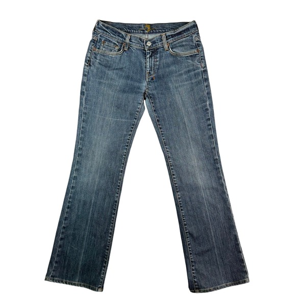 7 For All Mankind Womens Jeans 29 Bootcut Denim Medium Wash USA Made Flare - Picture 3 of 10